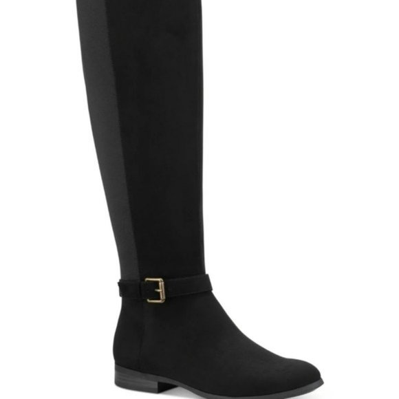 Style & Co. Shoes - Style & Co Kimmball Over-the-Knee Boots Black Micro -8 WIDE CALF